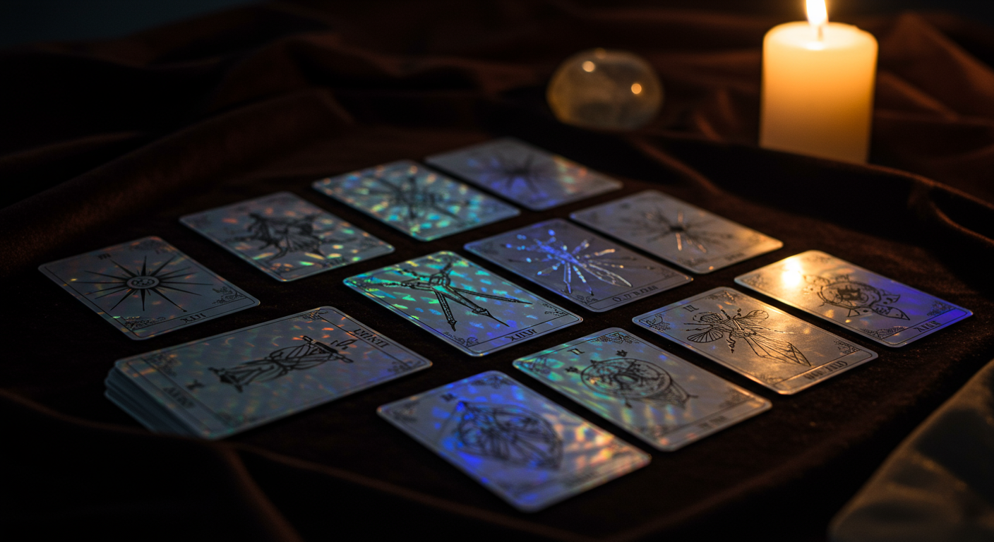 Tarot Cards ,Holographic Tarot Decks - Thai Blessing Co By RURUECHA