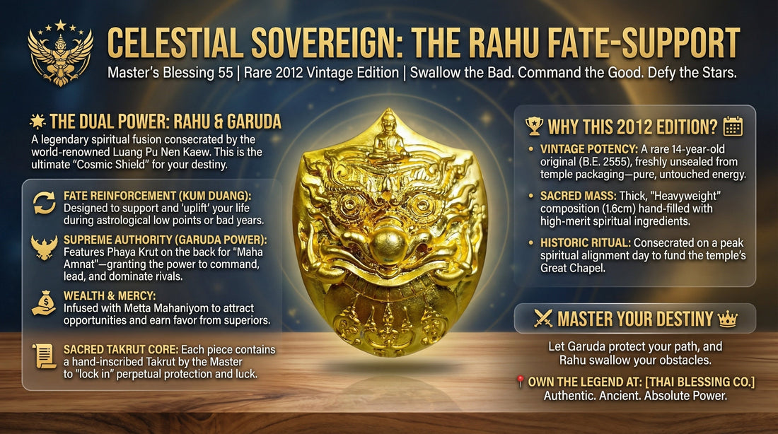 🌑🦅 天界至尊：羅睺命運加持&amp;迦樓羅神力護身符 – 大師加持版 55（龍婆念凱）