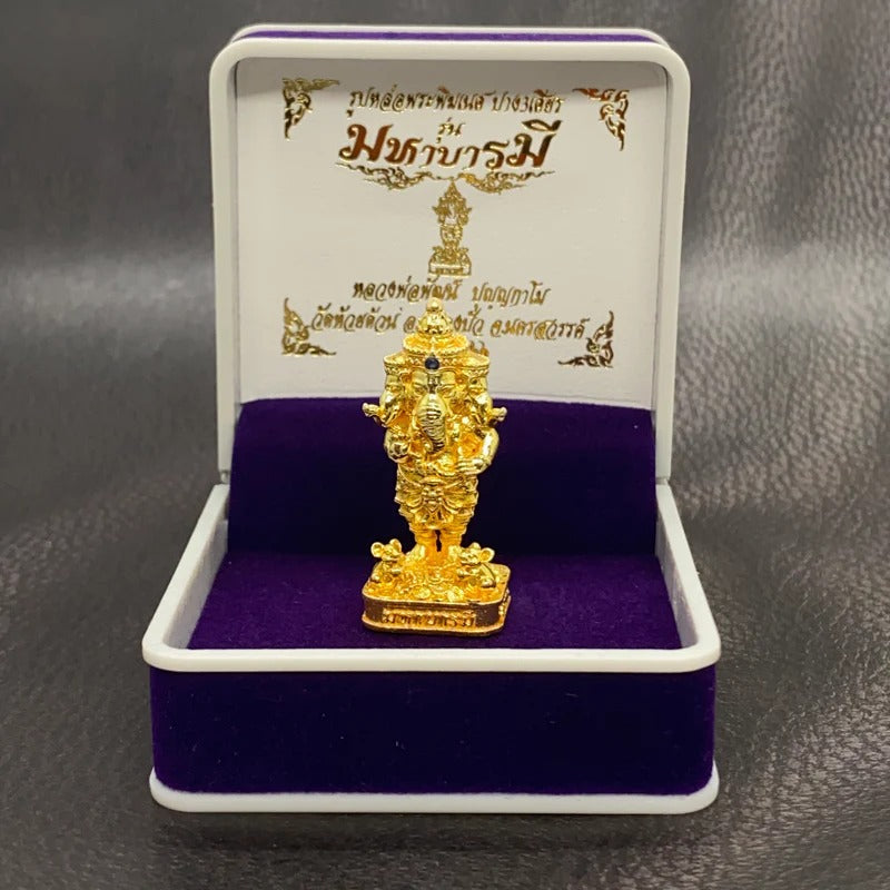 🌟 Why Devotees Are Seeking the Rare Ganesha 3-Headed Amulet “Maha Baramee” by Luang Pho Phat (BE 2566)