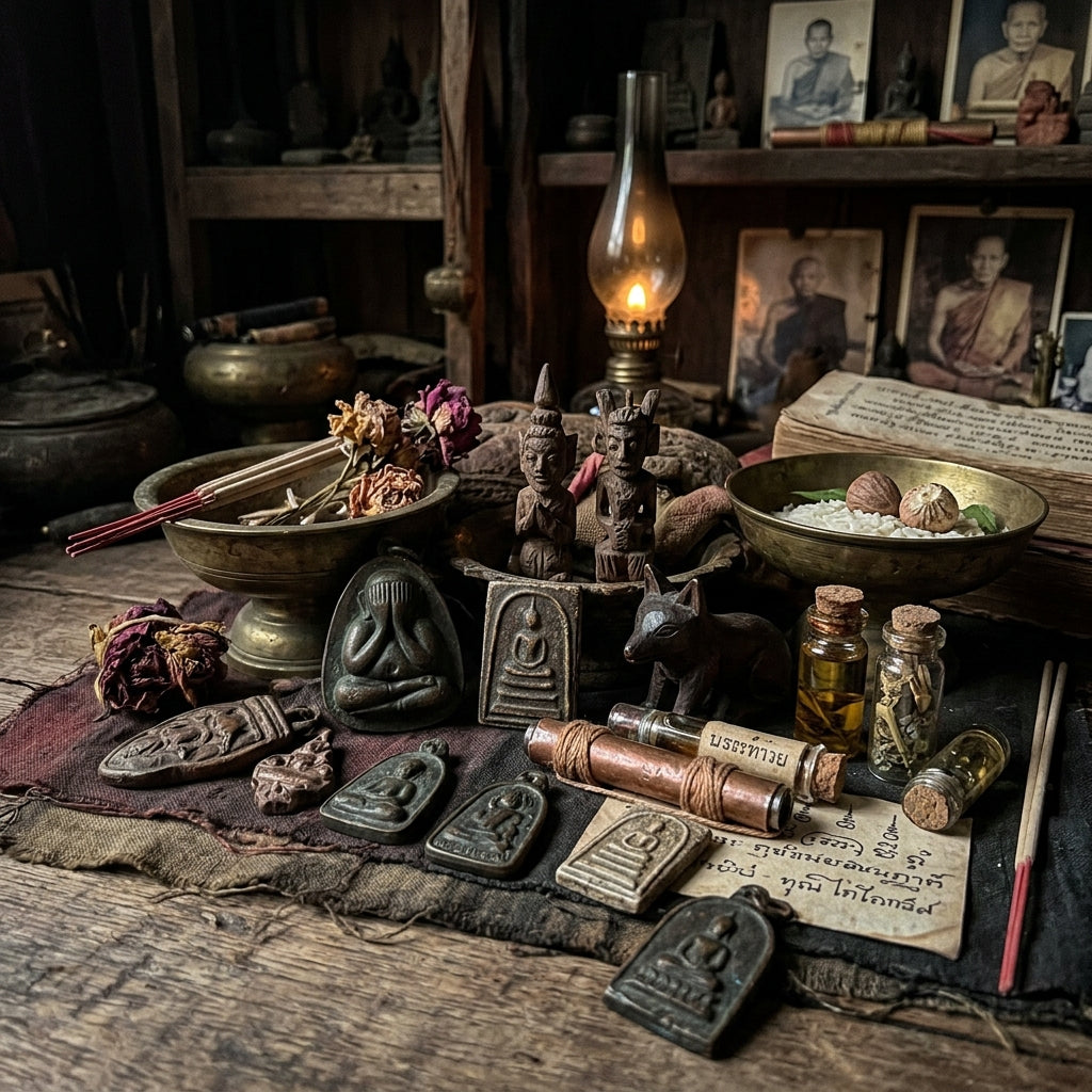 🔮 The Shadow Masters: Authentic Thai Amulets, Lanna Sorcery, and the Esoteric Power of Animist Artifacts 🦊