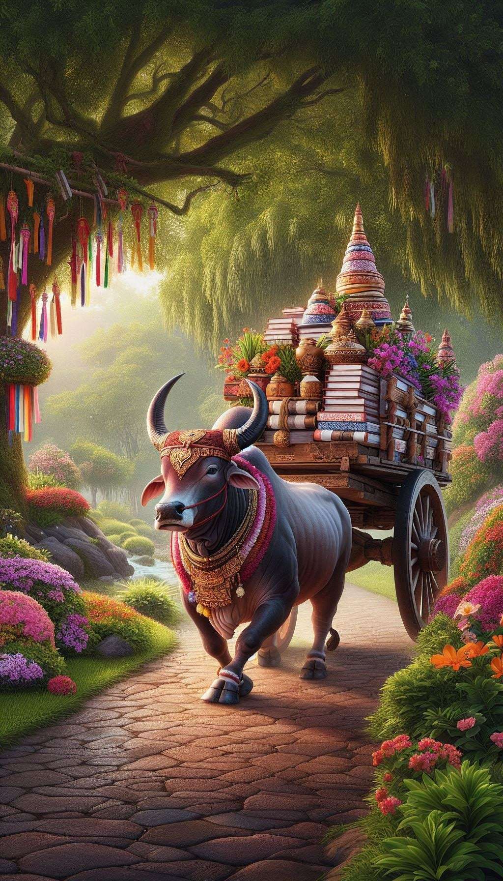🐂 Free Taurus Wallpaper – May your wealth increase, your career be stable, and your love be as solid as a rock! 💰💼💕 - Thai Blessing Co By RURUECHA