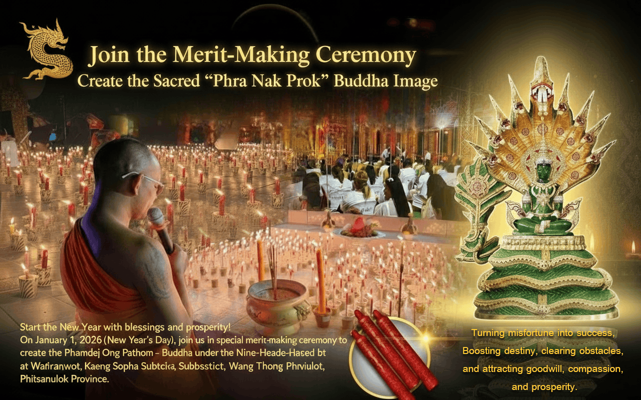 🐉 Sacred Creation of Phra Somdej Ong Pathom Naga-Protected Posture – Symbol of Protection, Stability, and Enlightenment - Thai Blessing Co By RURUECHA