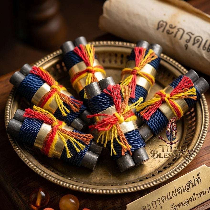 🔱 Takrut Faet Saneh: The Twin Alchemical Regulators of Destiny – Luang Pu Yur (Wat Nong Pa Mak) – The Ultimate Dual-Engine Talisman for Infinite Wealth & Hypnotic Infatuation!