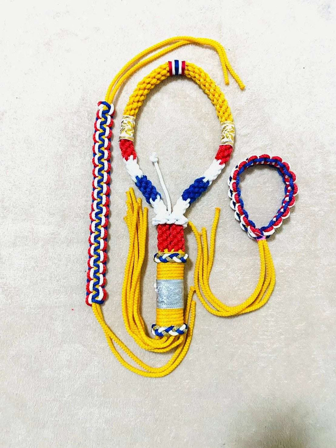 🥊 Supreme Warrior Spirit: Authentic Handmade Muay Thai Mongkhon & Dual Prajiad Sacred Set (Ancient Protection & Victory Blessing)
