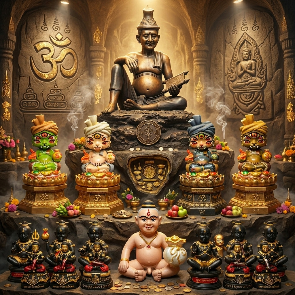 A large amulet for worship.