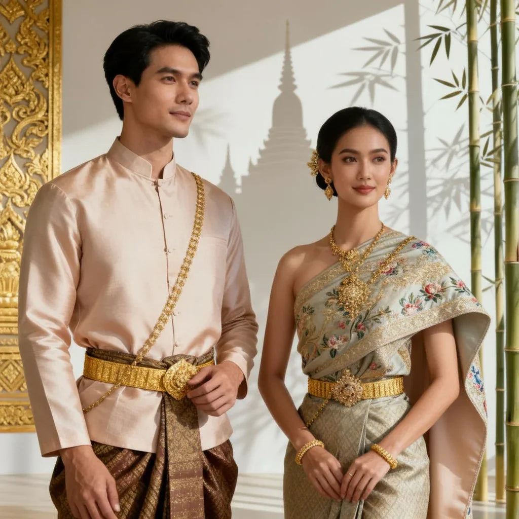 Authentic Thai Traditional Clothing - Thai Blessing Co By RURUECHA