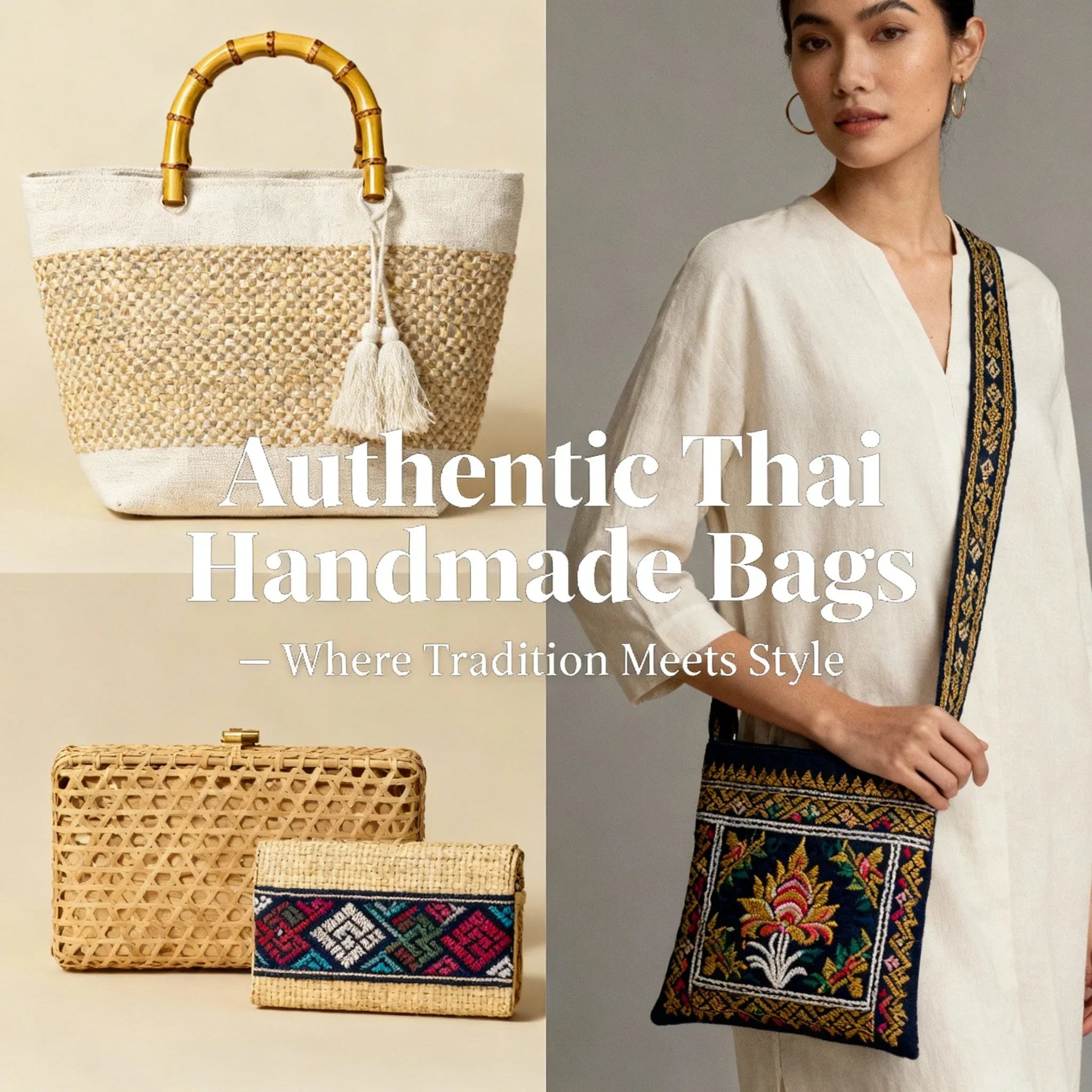 Authentic Thai Handmade Bags - Thai Blessing Co By RURUECHA