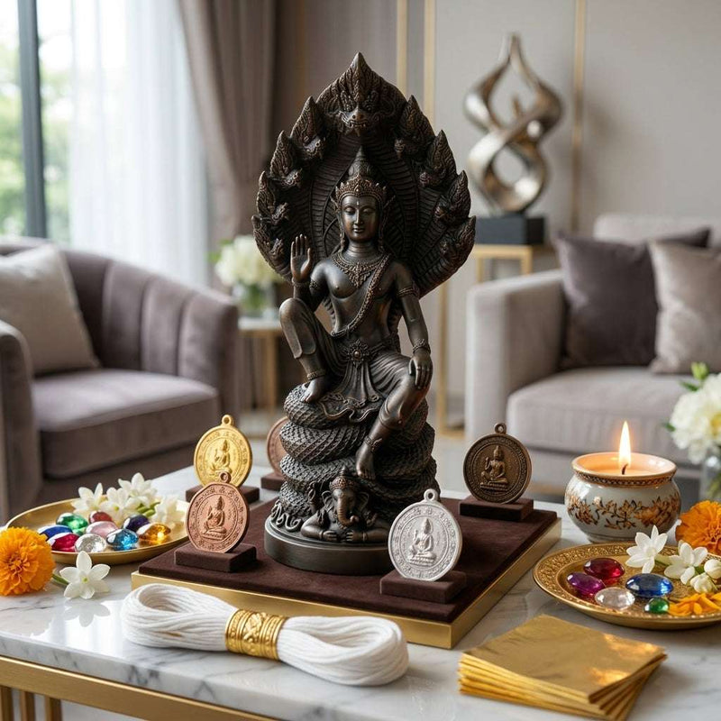 Jatukam Ramathep Sovereign Deities & Cosmic Fortune Art Thai Blessing Co By RURUECHA