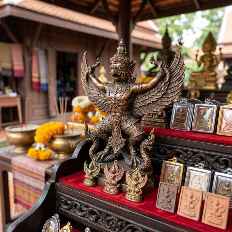 Paya Krut Sacred Garuda Statues & Amulets Thai Blessing Co By RURUECHA