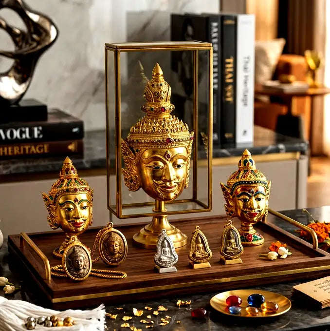Phra Lak Na Thong Supreme Charisma & Divine Glamour Icons Thai Blessing Co By RURUECHA