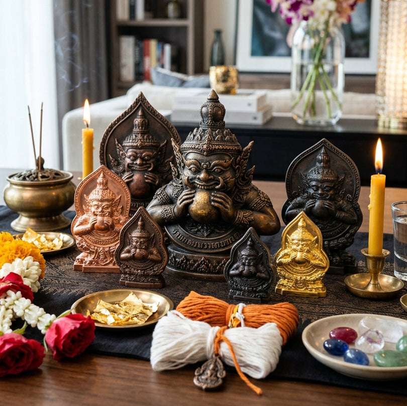 Phra Rahu Sovereign Eclipse Deities & Fate Reversing Art Thai Blessing Co By RURUECHA