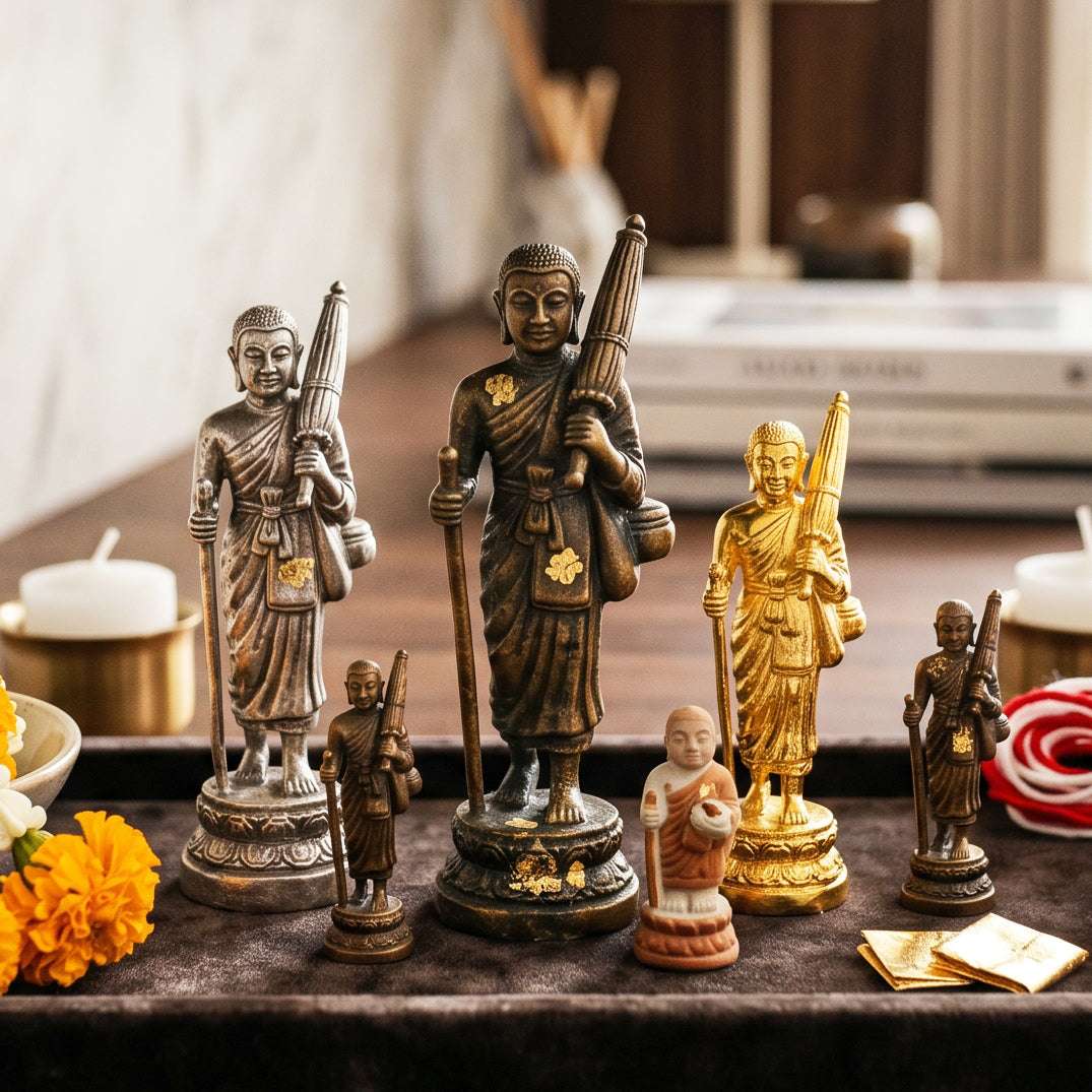 Phra Sivali Abundant Fortune & Continuous Wealth Statues Thai Blessing Co By RURUECHA