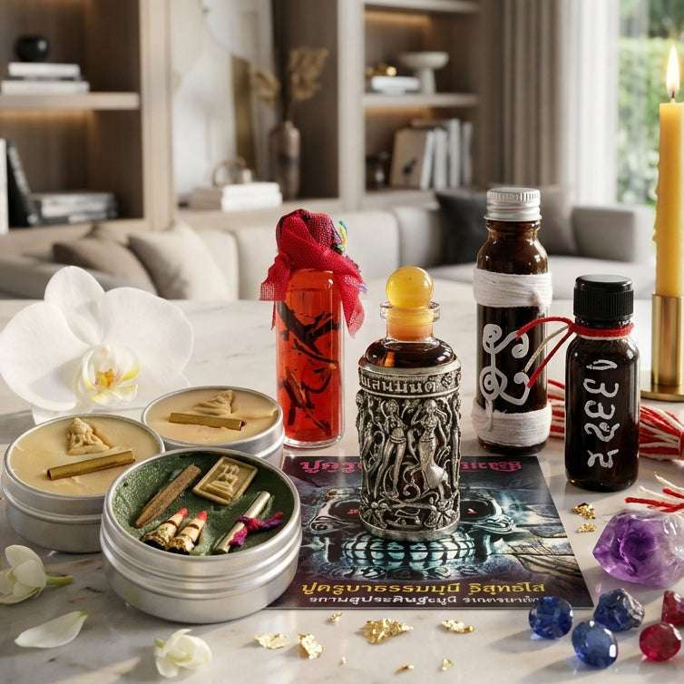 Sacred Waxes & Traditional Ritual Oils (Charisma Elixirs) Thai Blessing Co By RURUECHA