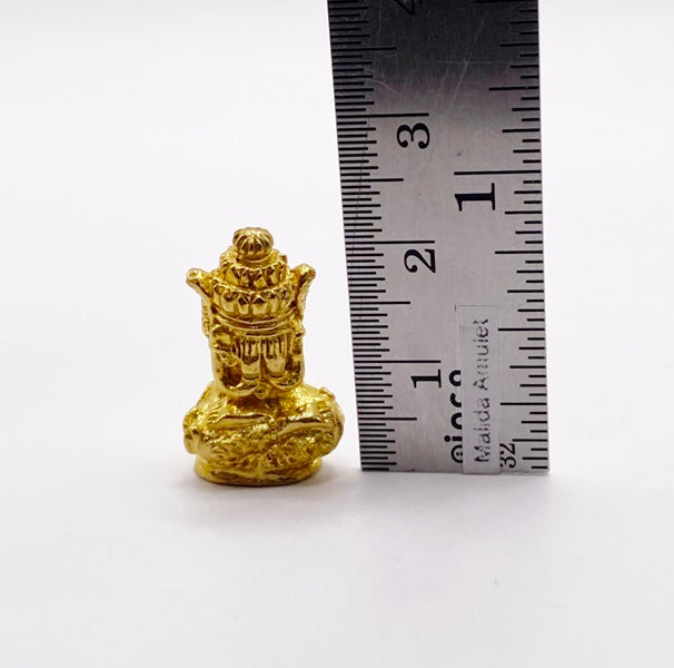 Phra Pidta Amulet - Ancient Gold Bell Amulet, Prosperity Edition by Luang Nui at Wat Kho Hong