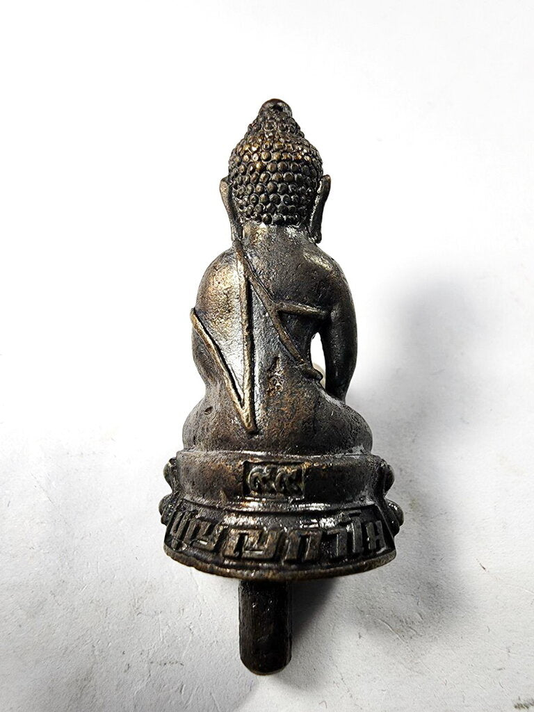 🐅 Phra Kring Phayak "Punyakamo 99" (Tiger Medicine Buddha) - Sacred Chanuan Metal "Kon Dueai" (Spiked Base) Edition: Luang Phor Phat, Wat Huay Duan – Health, Wealth & Power