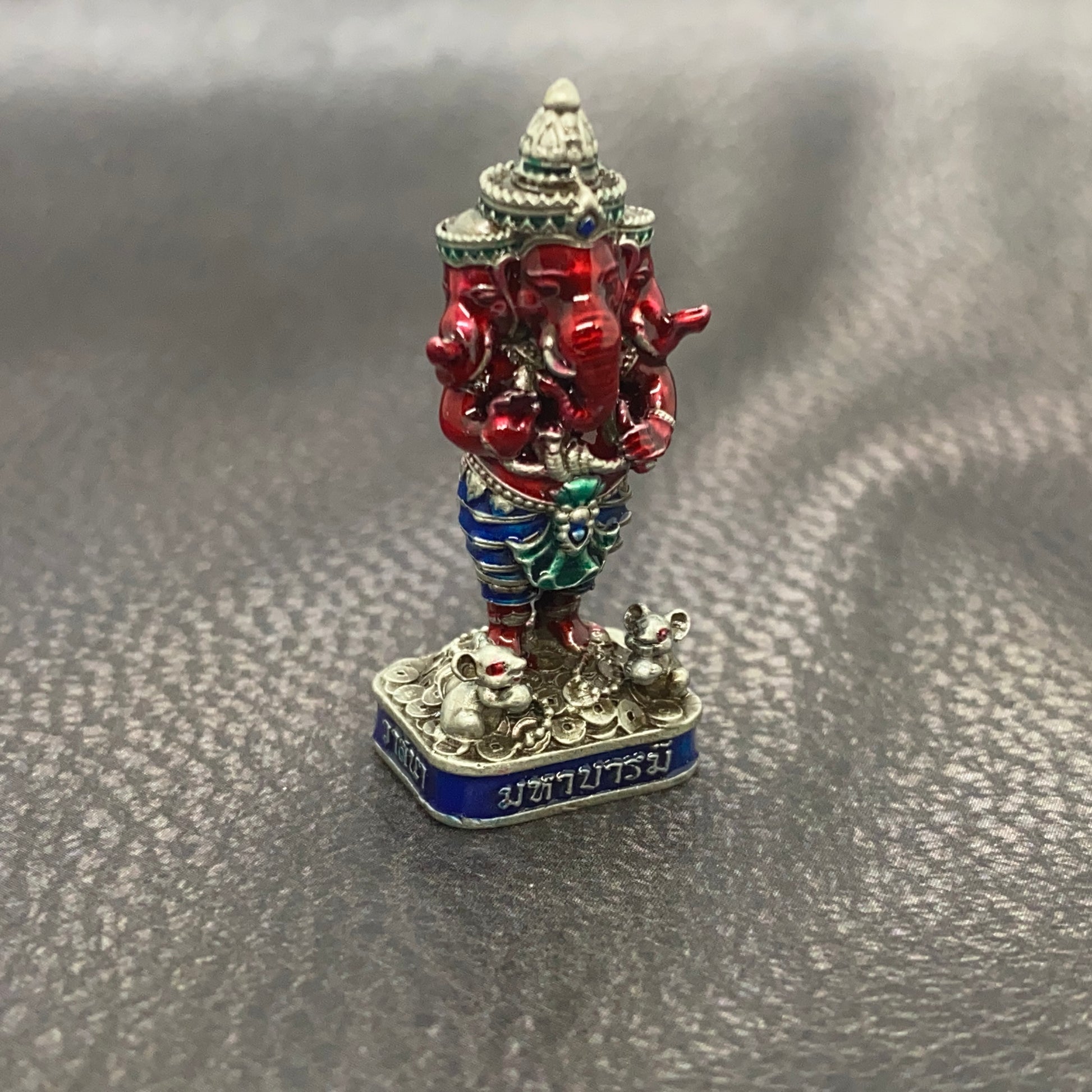 Ganesha 3-Headed Amulet – Maha Baramee Edition by Luang Pho Phat, Wat Huai Duan