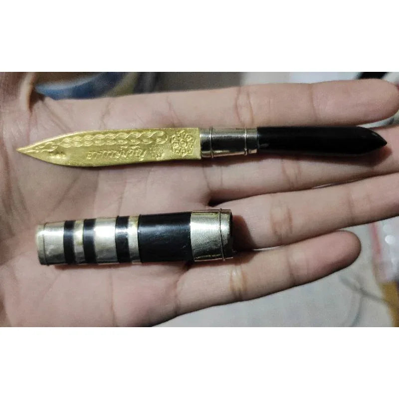 Sacred Brass Ritual Dagger (Meed Mor) – Master Kwanchai, Wat Thap Yai Chiang, Limited Kathin Ceremony Edition BE 2564 (2021) ธรรมดา