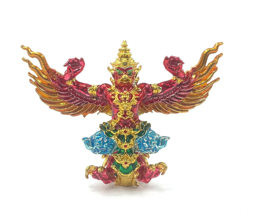 🦅 Phaya Garuda "100 Years Millionaire" Amulet: Small Mold (2.5cm) – Luang Phor Phat (Wat Huay Duan) – Double Consecrated for Wealth & Power