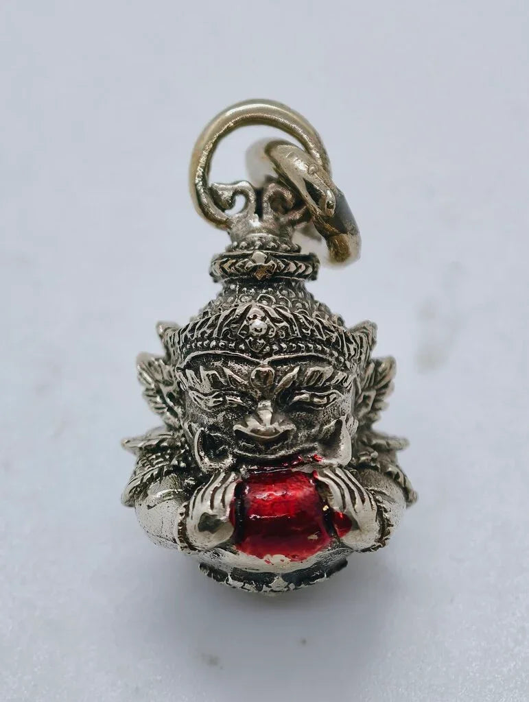 🌑 Celestial Titan: The Rahu Fate-Shifter – Supreme Karma & Protection Talisman (Luang Pu Leng First Edition)