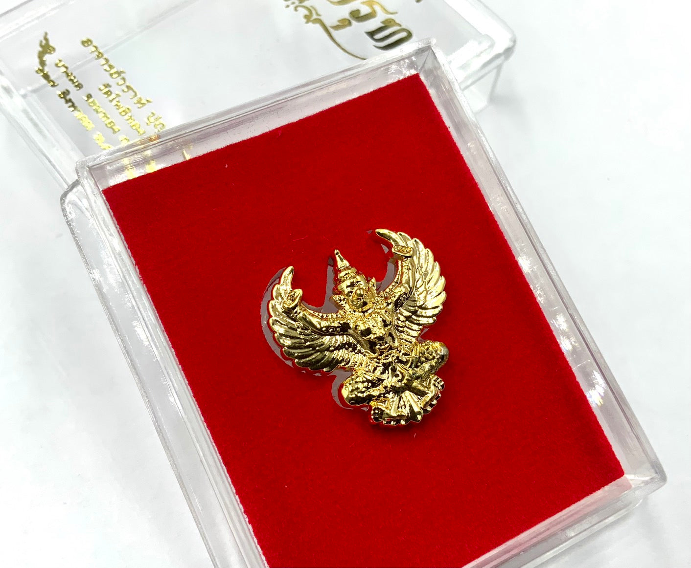 🦅 Phaya Krut "Racha Krut" (King of Garudas) Edition: Gold-Plated (Kalai Thong) – Luang Phor Wara, Wat Pho Thong – Ultimate Power & Royal Wealth