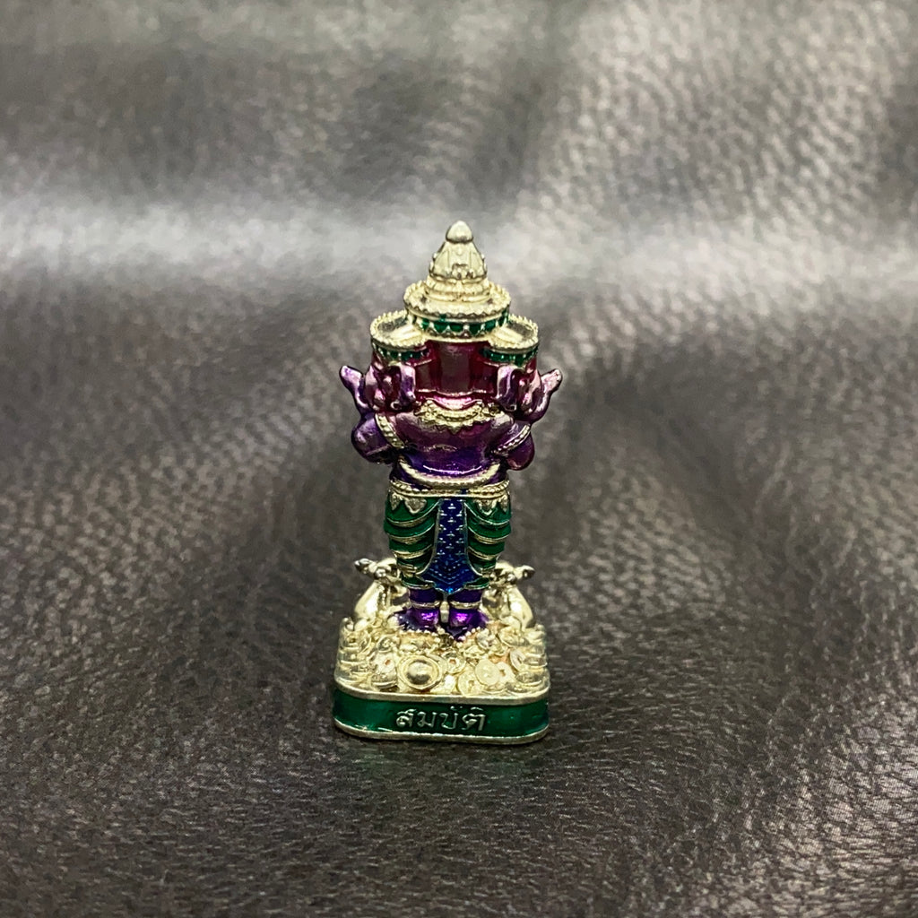 Ganesha 3-Headed Amulet – Maha Baramee Edition by Luang Pho Phat, Wat Huai Duan