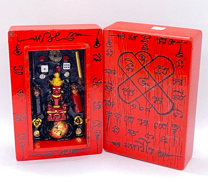 🎯 Exclusive&nbsp;Phaya Ngang Kao Kohti Master Edition with&nbsp;Kroo Phrai Wax Inlay by Phra Ajarn Amnat, Mahawiro Meditation Center, 2567 Size: 6.5 x 10 cm