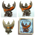 🦅 "Supreme Noble Wealth" Phaya Krut (Bronze with Monk Robe) by LP Yod (Wat Takro) – Ultimate Authority & Prosperity Default Title