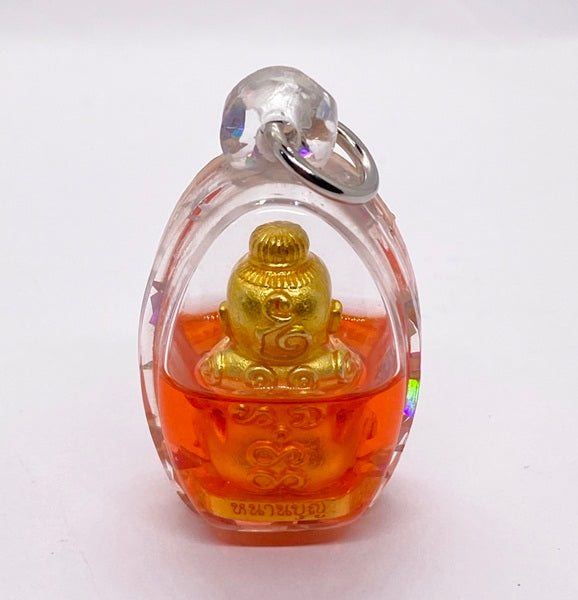 Kuman Dut Rok Amulet - Attract Wealth and Prosperity with Ajarn Nanboon's Spirit Child