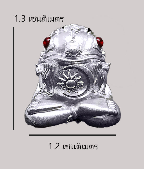 Miniature Iron-Floating Frog Amulet – Supreme Luck & Protection, Ancestral Wisdom from Doi Chom Wa, Blessed by Master Chao Sa U Wijing Ta