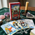 ✨ 10.3x6cm Mew Cruise Tarot Cards: 78 Tarot Cards with Cute Cat Watercolor Artwork & Divination Board Game for Cat Lovers & Beginners Thai Blessing Co By RURUECHA