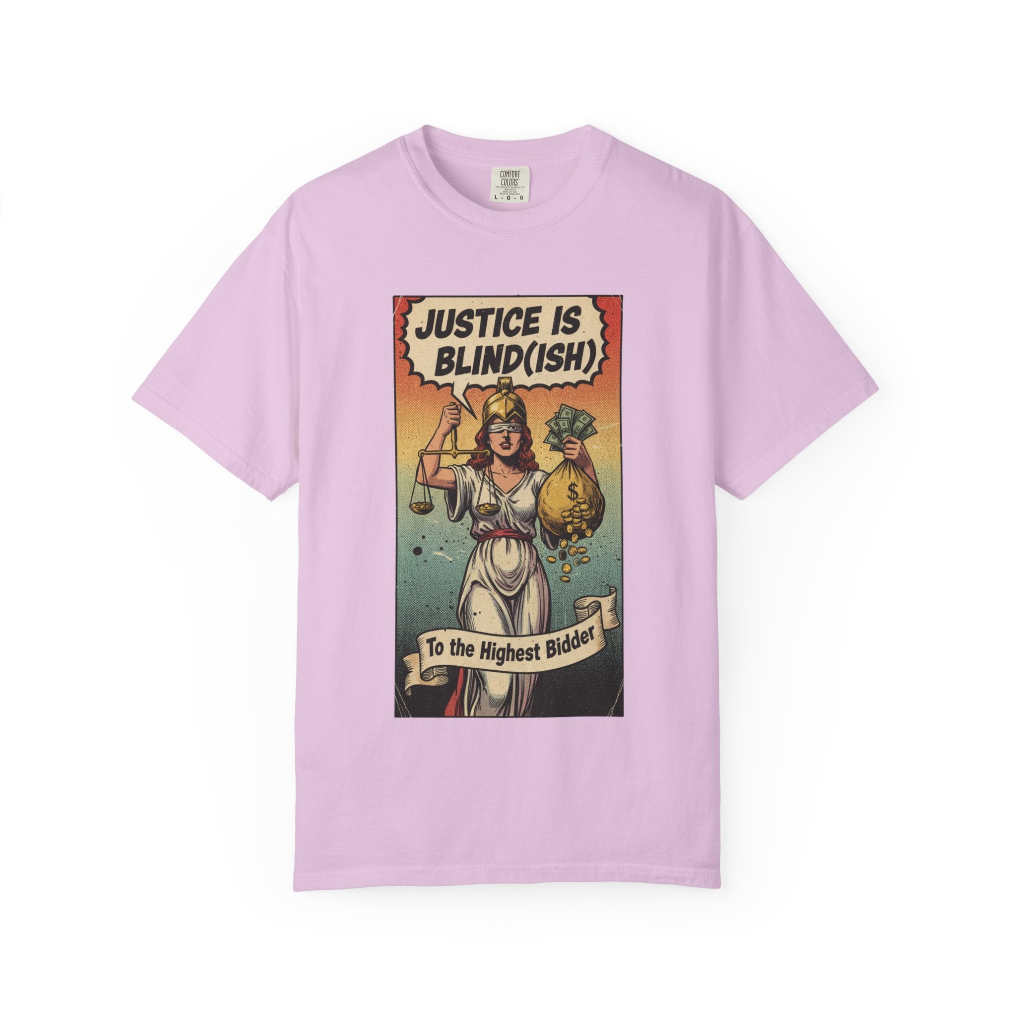 Vintage Satirical T-Shirt | Political Theater & System is Rigged Retro Tee | Sarcastic Dark Humor Shirt | Unisex Premium Cotton Graphic Tee Orchid