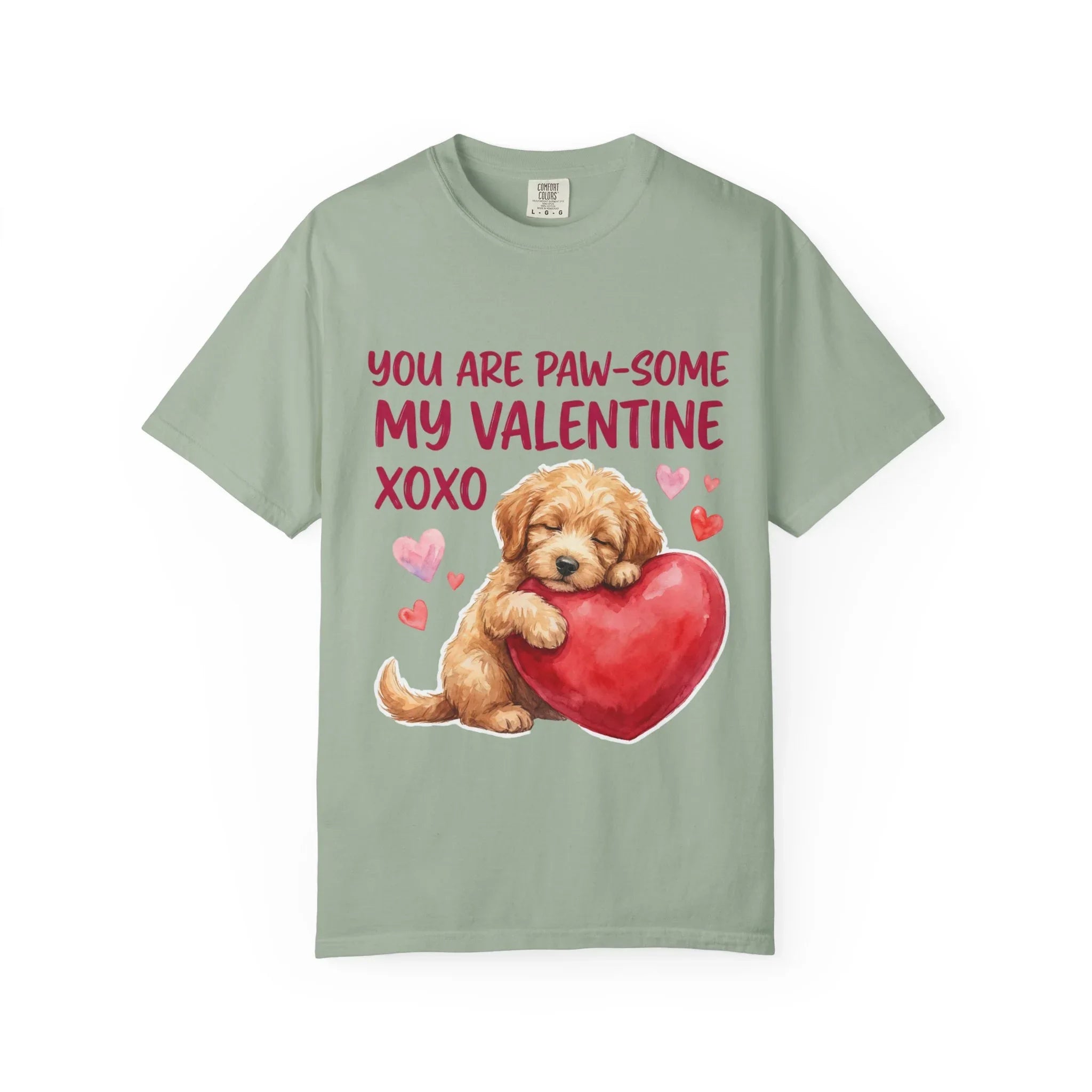 You Are Paw-some Valentine T-Shirt | Puppy Heart My Valentine Dog Love Graphic Tee Bay