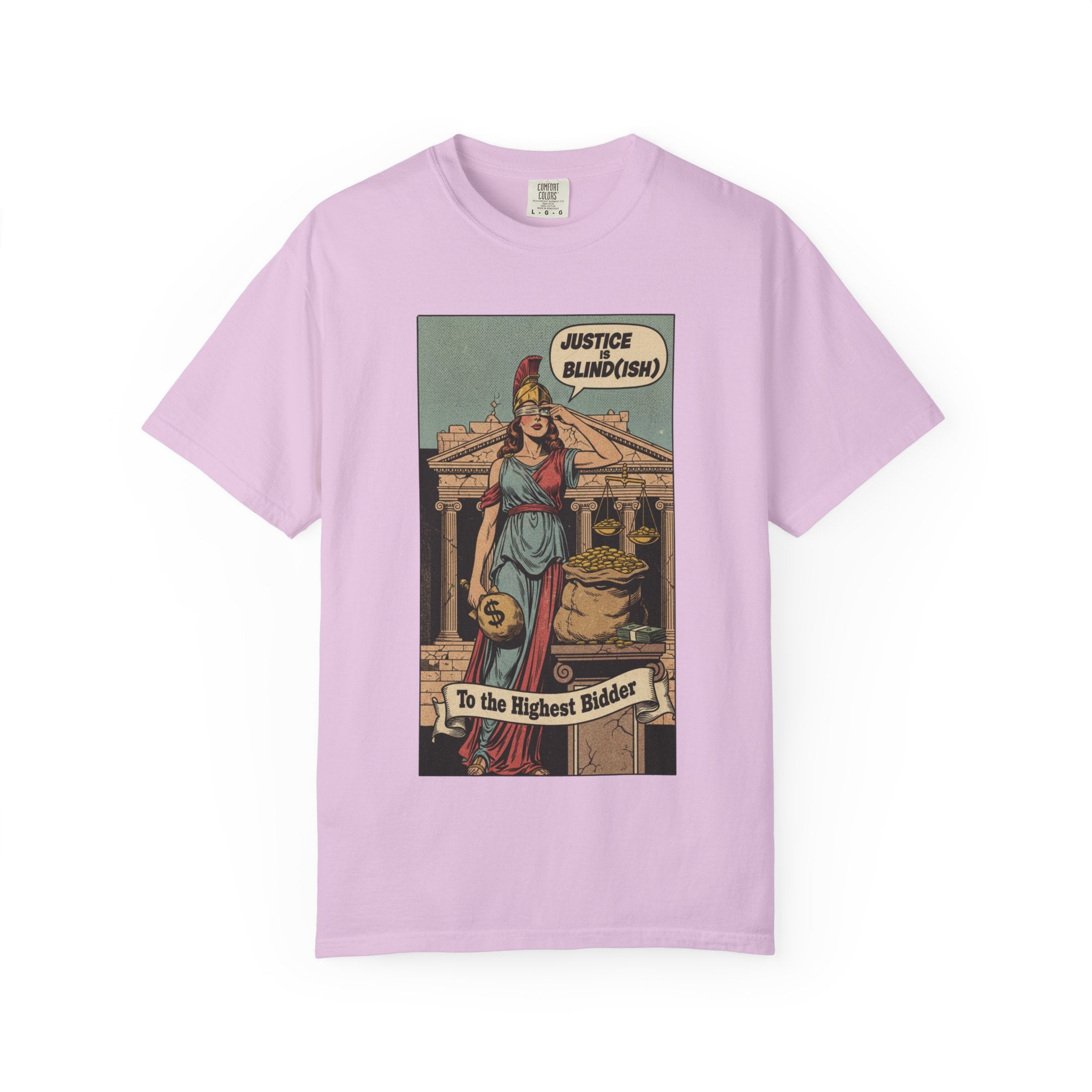 Vintage Satirical T-Shirt | Political Theater & System is Rigged Retro Tee | Sarcastic Dark Humor Shirt | Unisex Premium Cotton Graphic Tee Orchid