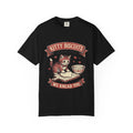 Kitty Biscuits T-Shirt | Valentine Bakery Cat We Knead You Graphic Tee Black