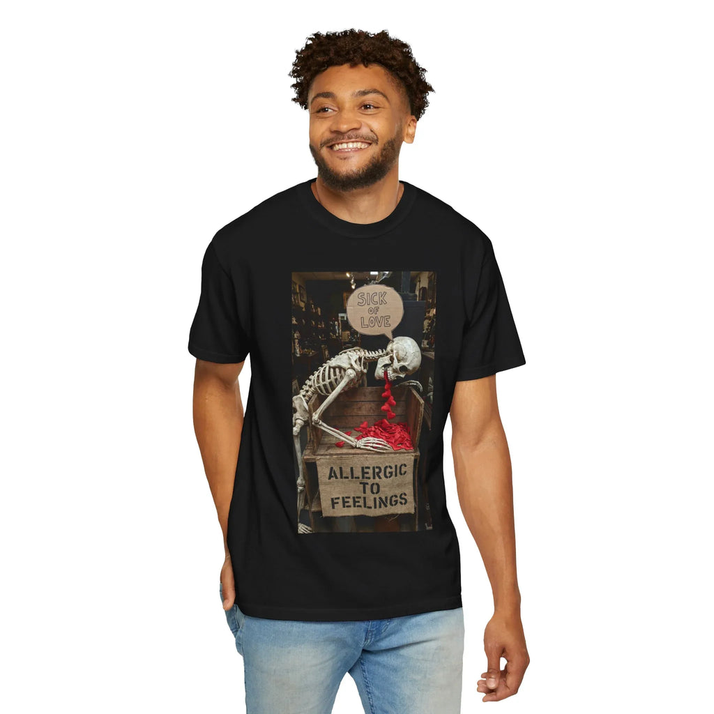 Any Century Now" Skeleton Graphic Tee - Sick of Love & Allergic To Feelings Edition