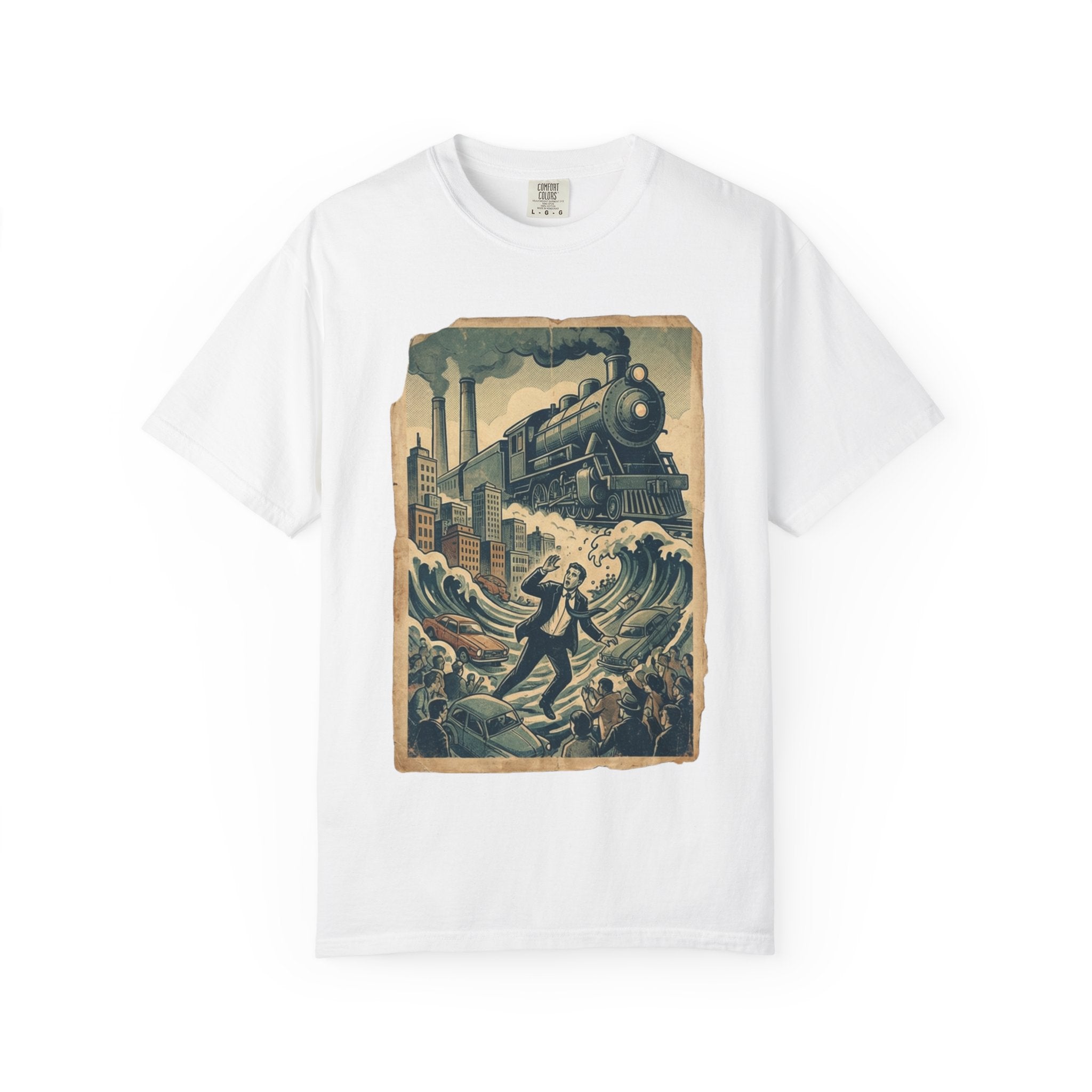 Vintage Dystopian Work Overload Shirt, Retro All-Seeing Eye Tee, Corporate Burnout Graphic, Dark Academia Aesthetic, Gift for Office Workers, Philosophy Satire Unisex T-Shirt