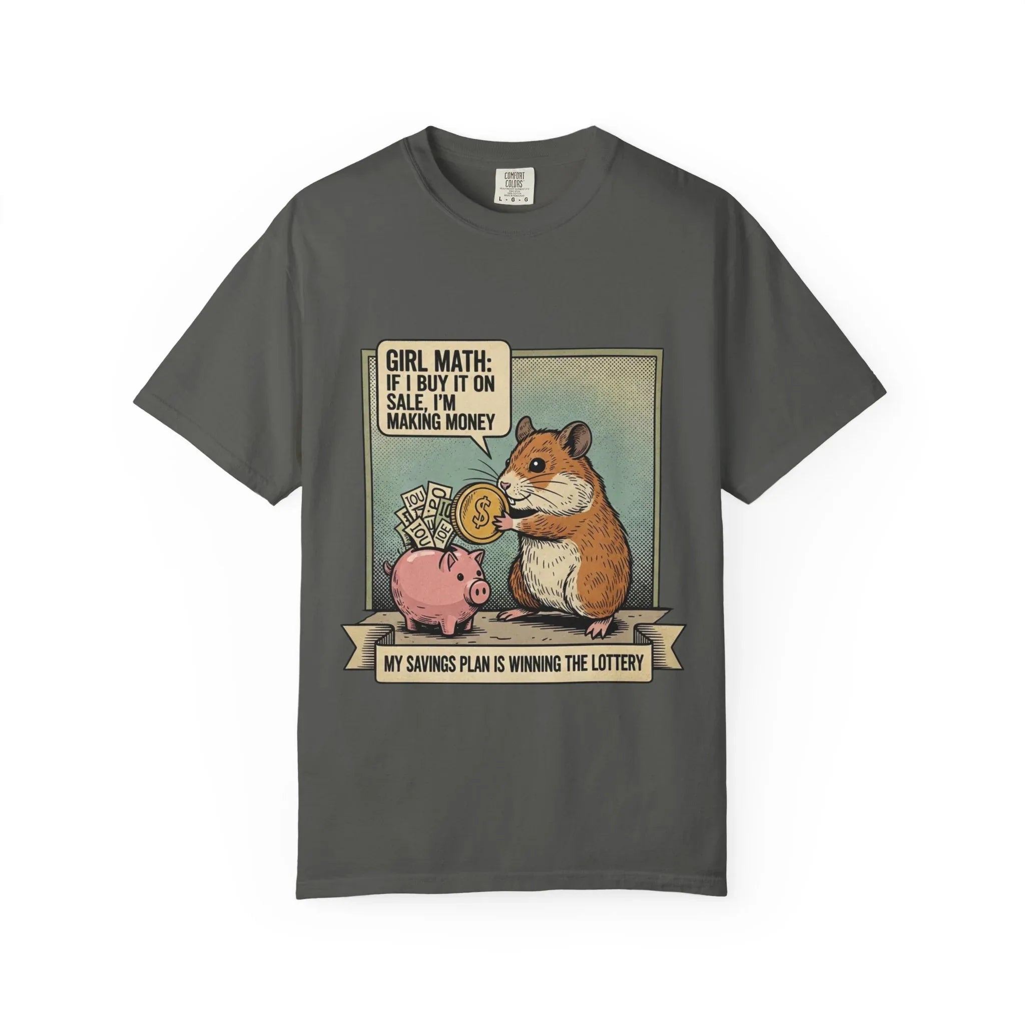 Funny Opossum Shirt I Identify As Rich Tee Inflation Arch-Nemesis Broke Life Gift Screaming Opossum Sarcastic Adulting Currently Accepting Pepper