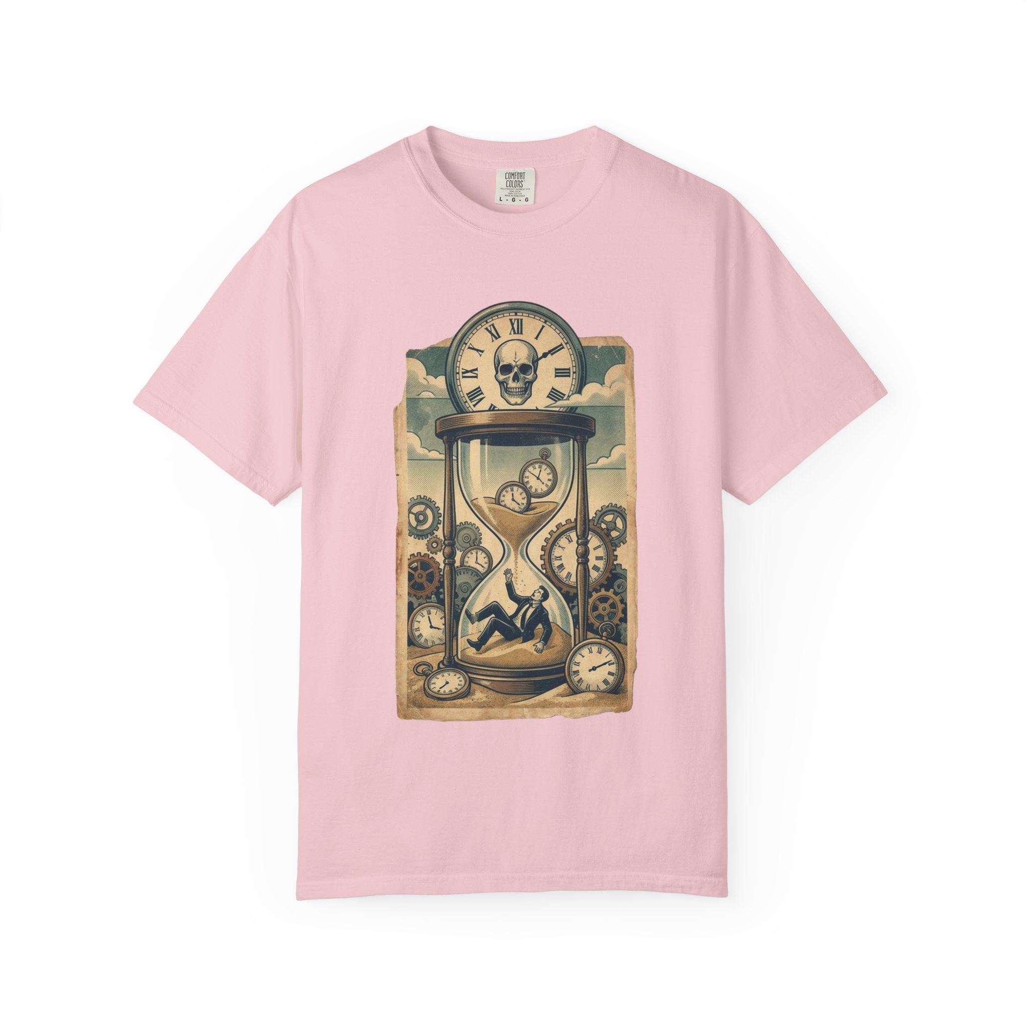 Vintage Dystopian Corporate Overload Shirt, All Seeing Eye Retro Graphic Tee, Dark Academia Burnout Apparel, Steampunk Gear T-Shirt, Gift for Office Workers, Philosophy Satire Unisex Top Blossom