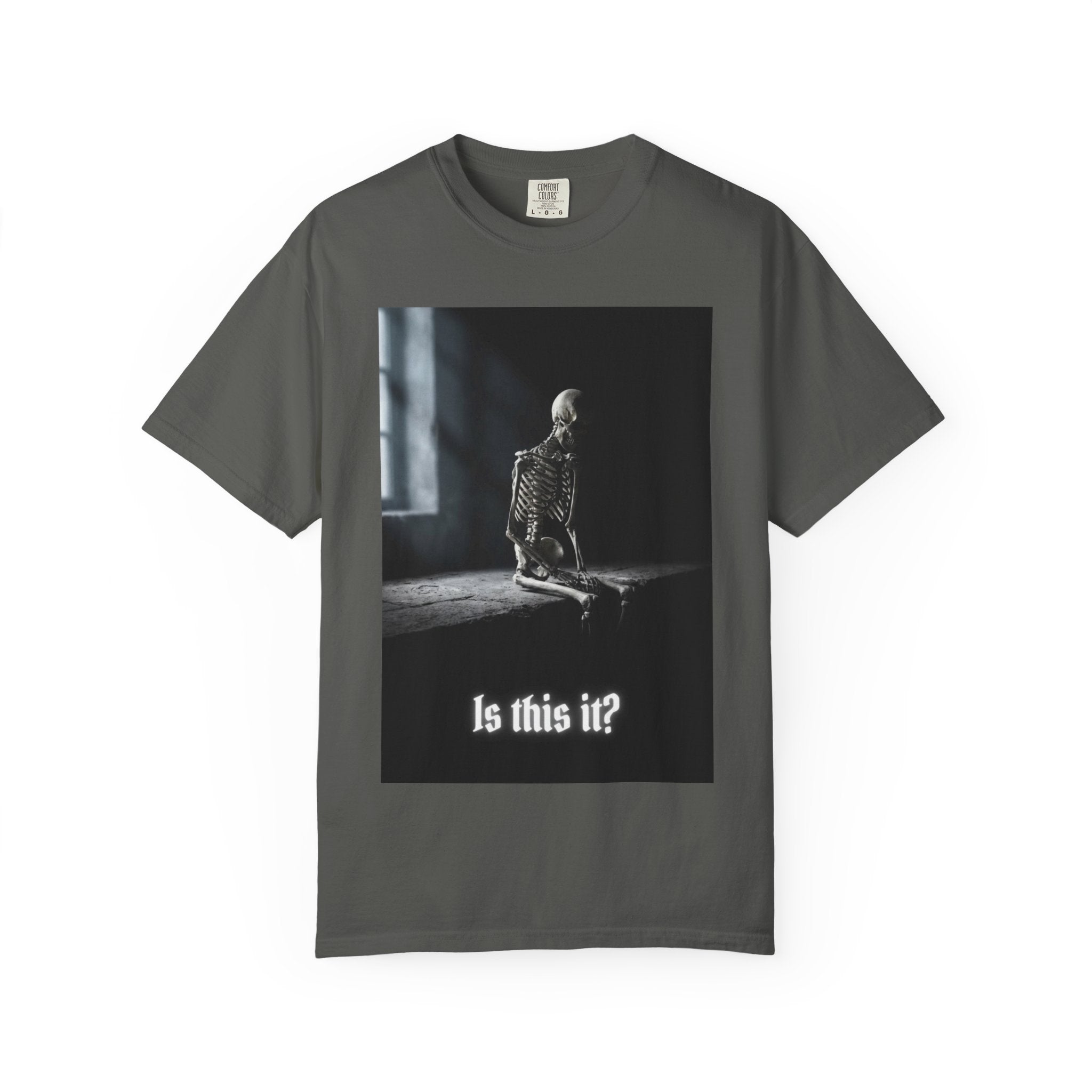 He'll Text Back Skeleton T-Shirt - Vintage Dark Humor Tee - Gothic Horror Graphic Shirt - Relatable Sarcastic Ghosting Gift - Retro Aesthetic Streetwear Pepper