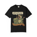 Funny Opossum Shirt I Identify As Rich Sarcastic Animal Meme Tee Screaming Opossum Gift for Friend Inflation Struggle Humor Top Black