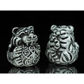 Sleeping Tiger Amulet – Seue Noi Gin Wealth & Attraction Talisman | Consecrated by Kruba Tao, Wat Ban Lao, Chiang Mai Silver Satin