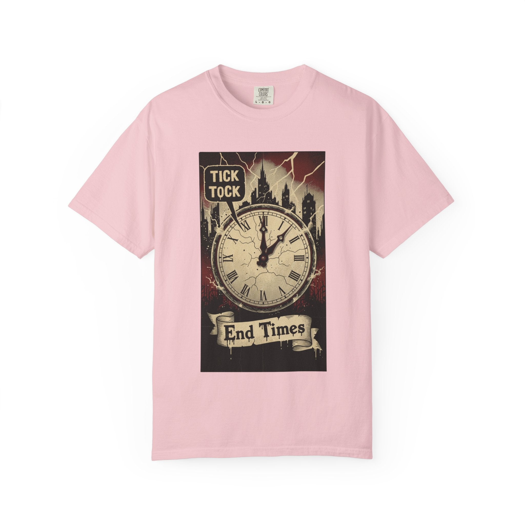 Doomsday Clock Shirt End Times Vintage Comic Tee Dark Aesthetic Grunge Top Apocalypse Graphic Retro Gothic Clothing Tick Tock Shirt Blossom