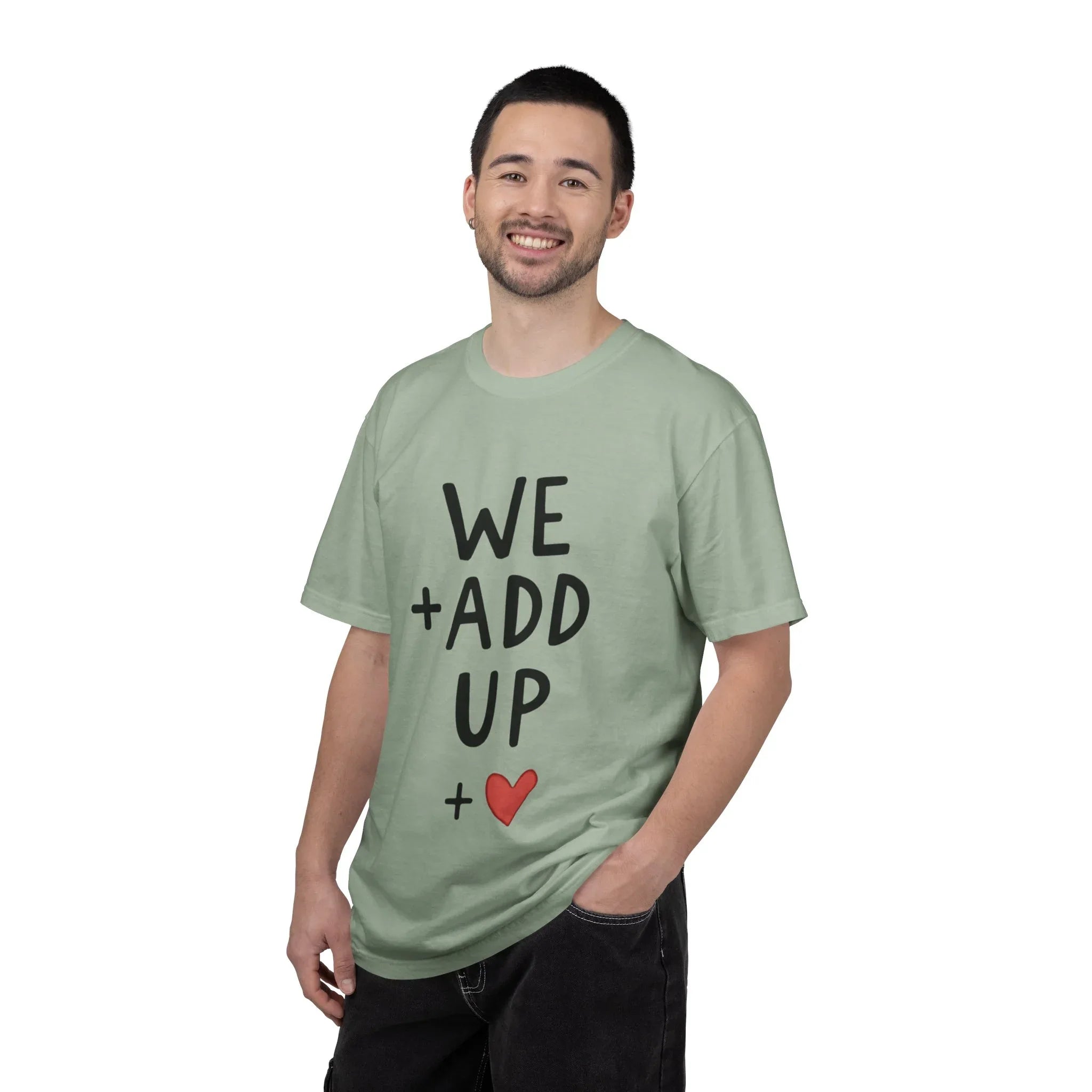 We Add Up Shirt, Math Love Typography T-Shirt, Minimal Heart Tee, Couples Valentine Gift, Anniversary Relationship Quote