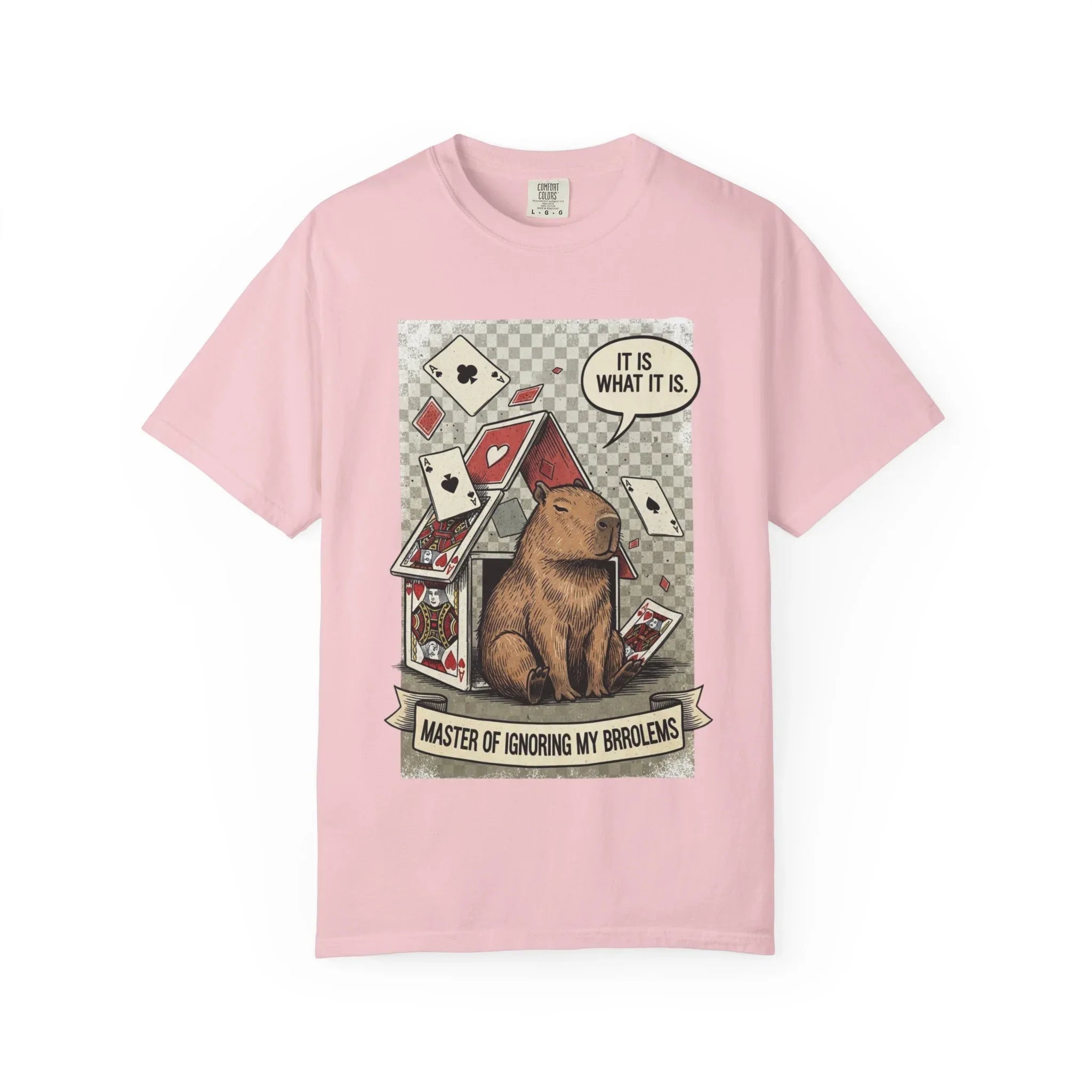 Funny Capybara Shirt - "It Is What It Is" Hoodie - Stoic Animal Gift - Mental Health Awareness Sweatshirt - Ignoring Problems Meme Tee - Chaos Graphic Top Blossom