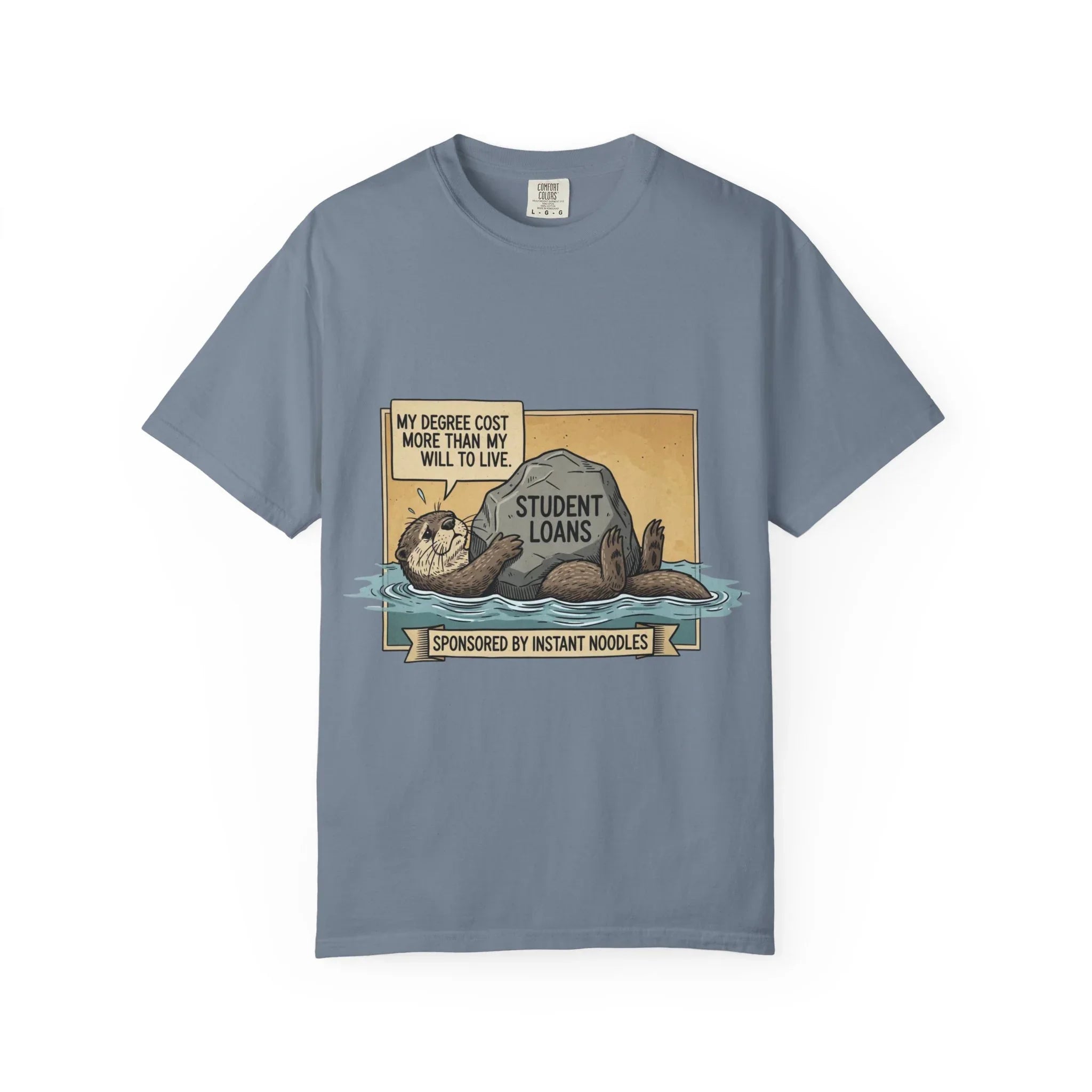 Funny Girl Math Shirt Hamster Saving Plan Tee Student Loan Otter Shirt Financially Stable Sloth Broke Life Gift Sarcastic Adulting Humor Blue Jean