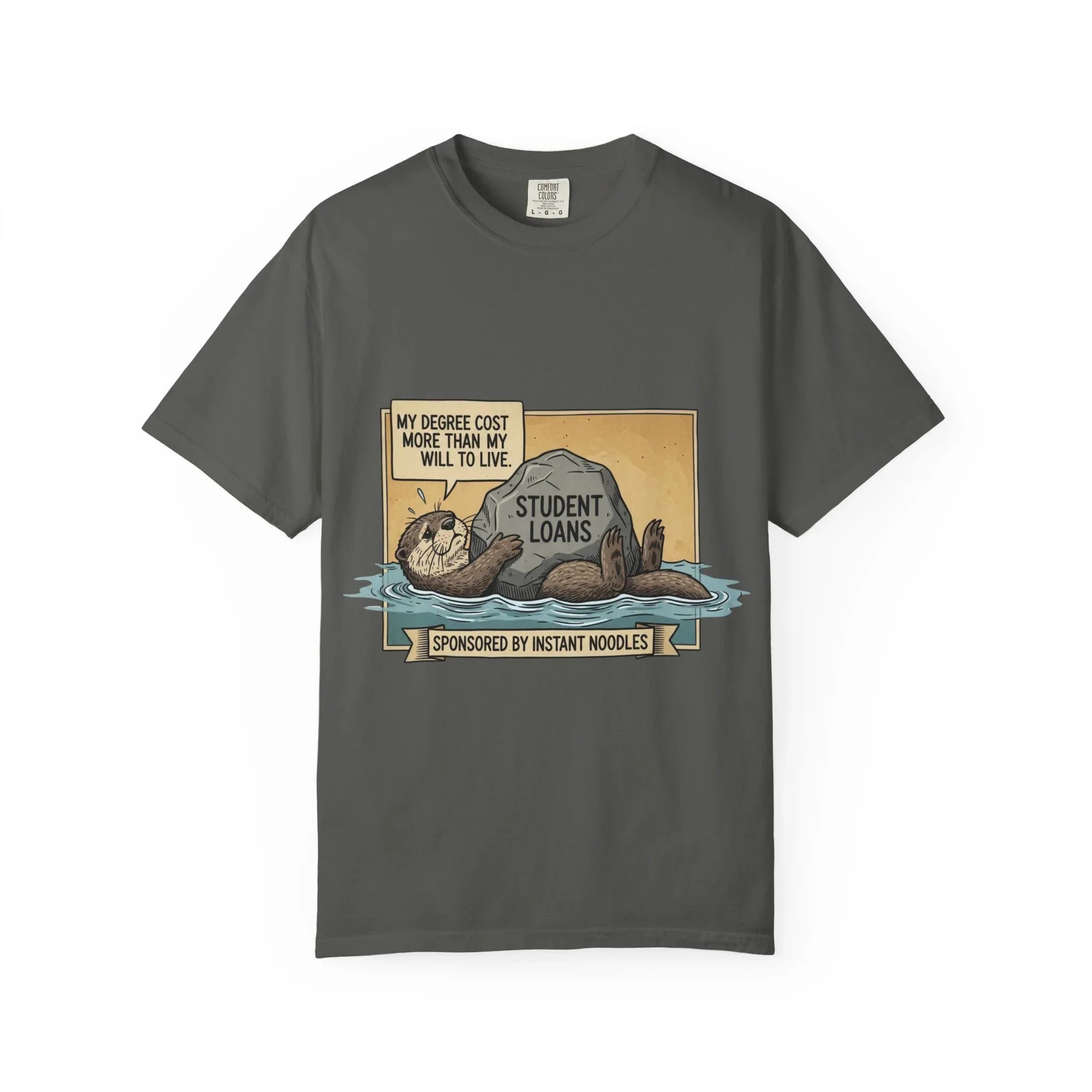 Funny Girl Math Shirt Hamster Saving Plan Tee Student Loan Otter Shirt Financially Stable Sloth Broke Life Gift Sarcastic Adulting Humor Pepper
