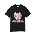 Fluffy Valentine Bunny and Bear T Shirt Cute Retro Valentine Gift Cozy Soft Cotton Vintage Aesthetic Top Romantic Couple Gift Idea Black