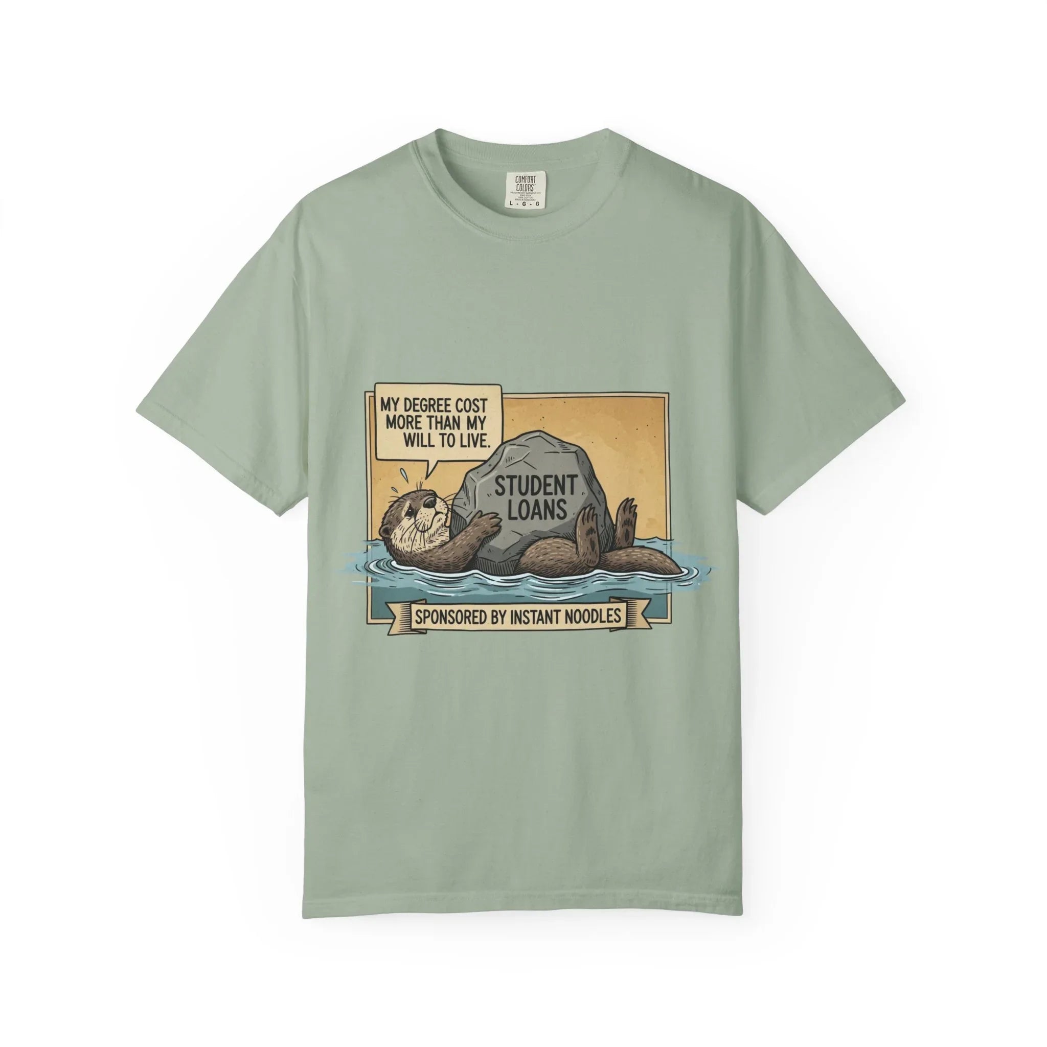 Funny Girl Math Shirt Hamster Saving Plan Tee Student Loan Otter Shirt Financially Stable Sloth Broke Life Gift Sarcastic Adulting Humor Bay