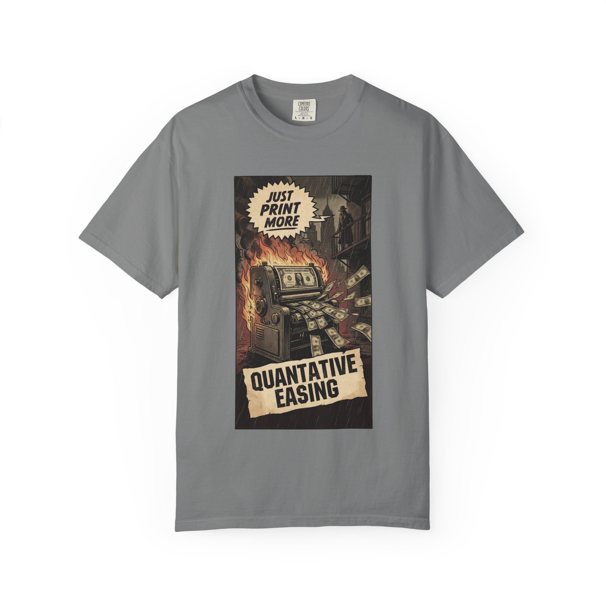 Satirical Finance T-Shirt, Toxic Work Culture Shirt, Market Correction Bear vs Bull Tee, Inflation $1000 Burger Graphic, Vintage Grunge Streetwear Grey