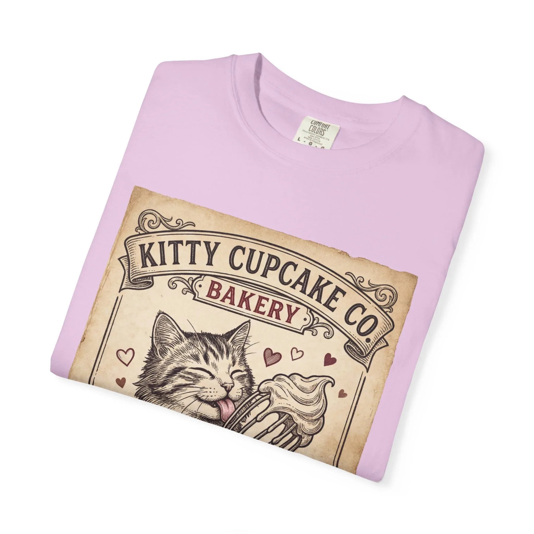 Kitty Cupcake Co T-Shirt | Vintage Cat Bakery Youre the Sprinkle to My Heart Graphic Tee